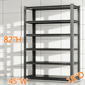 House 6-Tier Shelving, 3000lbs Adjustable Storage Shelves, Boltless Book Shelf, Shelf Organizer for Kitchen, Living Room, Study, Open Display Shelves, Toy Storage Organizer with Anti-Tilt Device, Modern Book Cases And Book Shelves, 45''W*18''D*82''H