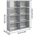 Easy-To-Assemble Multi-Tier Book Storage Shelf, Easy Wardrobe for Household Clothing Storage, Versatile Dust-Resistant Utility Cabinet, Ideal for Offices, Classrooms, Rental Spaces, And Dorms