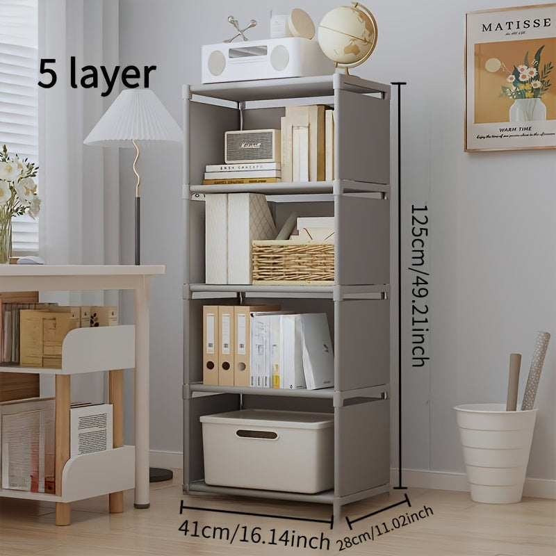 Home Simple Bookshelf Home Simple Bookshelf, Student Small Bookshelf, Desktop Office Bookshelf, Rental House Storage Rack, Dormitory Luggage Rack, Bedside Bedroom Floor To Floor Shelf