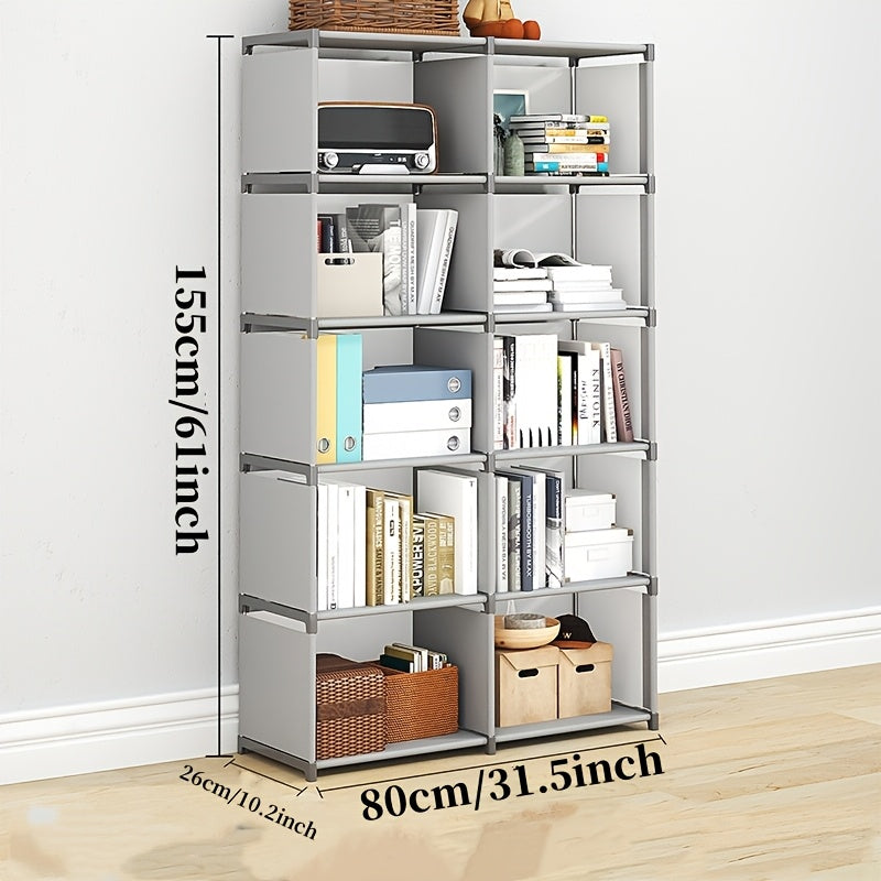 A Straightforward Bookshelf for The Office That Is Easy to Put Together, Saves Space, And Can Store Books, Clothing, And More.