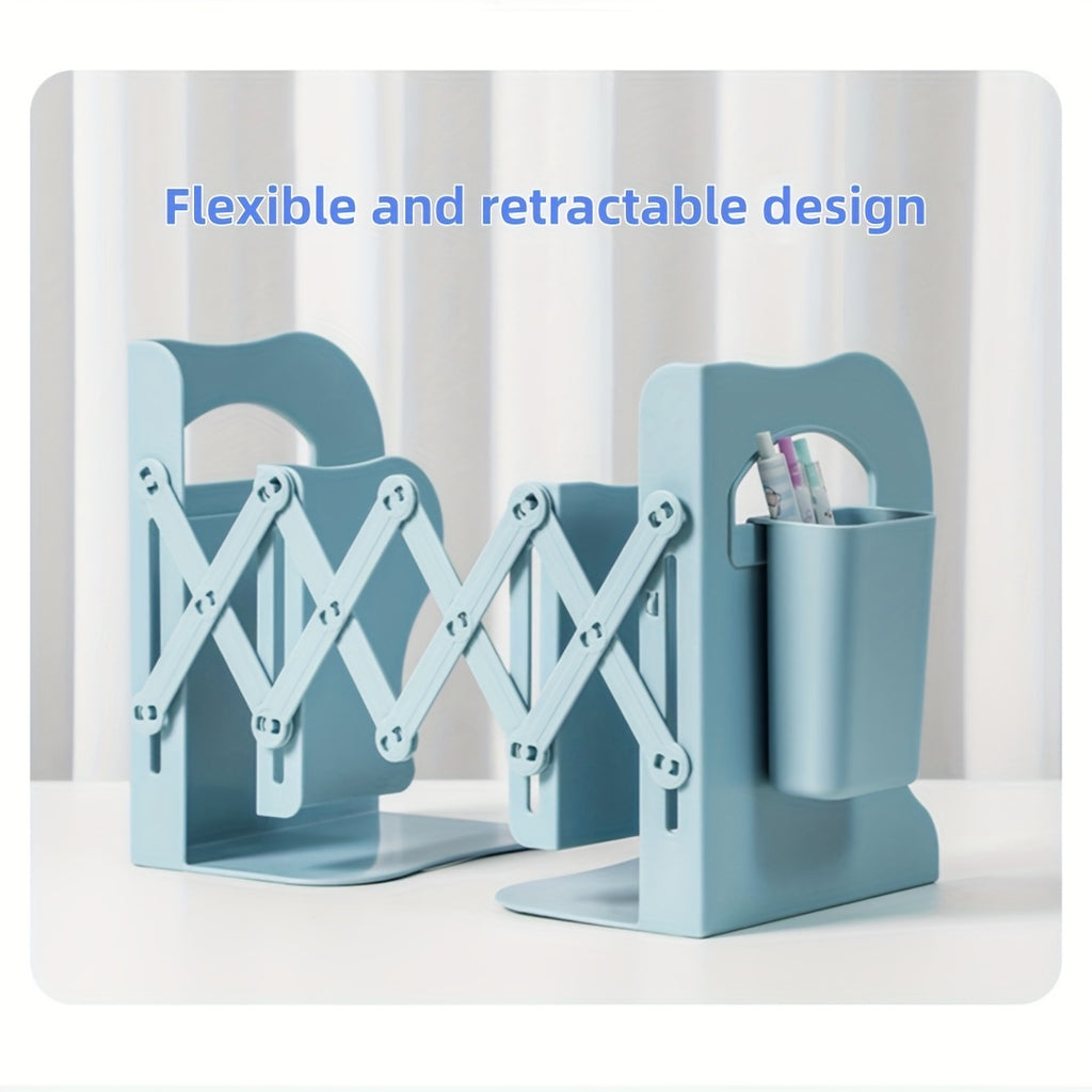 2026 New Standalone Collapsible Bookshelf, A-Frame Design, Office Storage, Compact Bookshelf, Ideal for Home And Workplace, Expandable, Space-Efficient Layout, Works with Pen Holders, Perfect for Christmas Gifts!