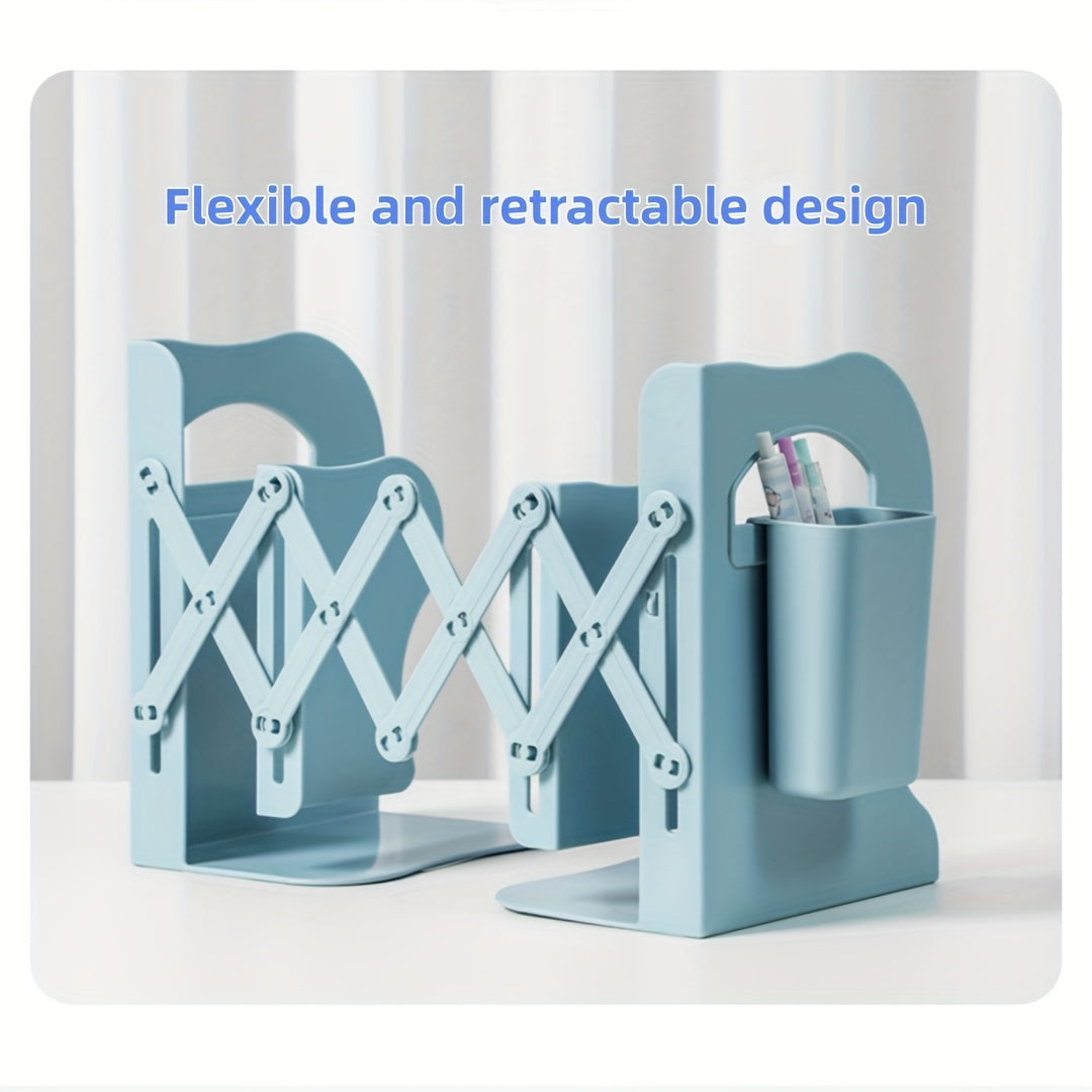 2026 New Standalone Collapsible Bookshelf, A-Frame Design, Office Storage, Compact Bookshelf, Ideal for Home And Workplace, Expandable, Space-Efficient Layout, Works with Pen Holders, Perfect for Christmas Gifts!