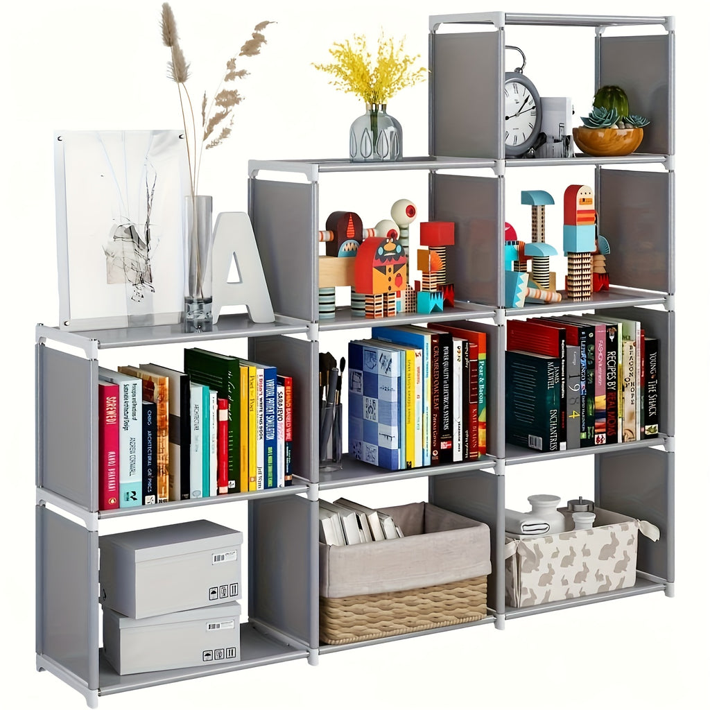 Versatile And Straightforward Bookshelf - Quick to Put Together, Compact Design, Ideal for Home Offices, Student Housing, And Rented Flats