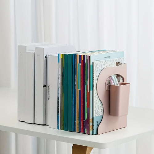 2026 New Standalone Collapsible Bookshelf, A-Frame Design, Office Storage, Compact Bookshelf, Ideal for Home And Workplace, Expandable, Space-Efficient Layout, Works with Pen Holders, Perfect for Christmas Gifts!