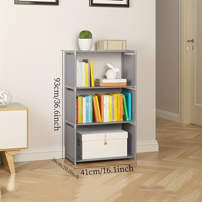 A Straightforward Bookshelf for The Office That Is Easy to Put Together, Saves Space, And Can Store Books, Clothing, And More.