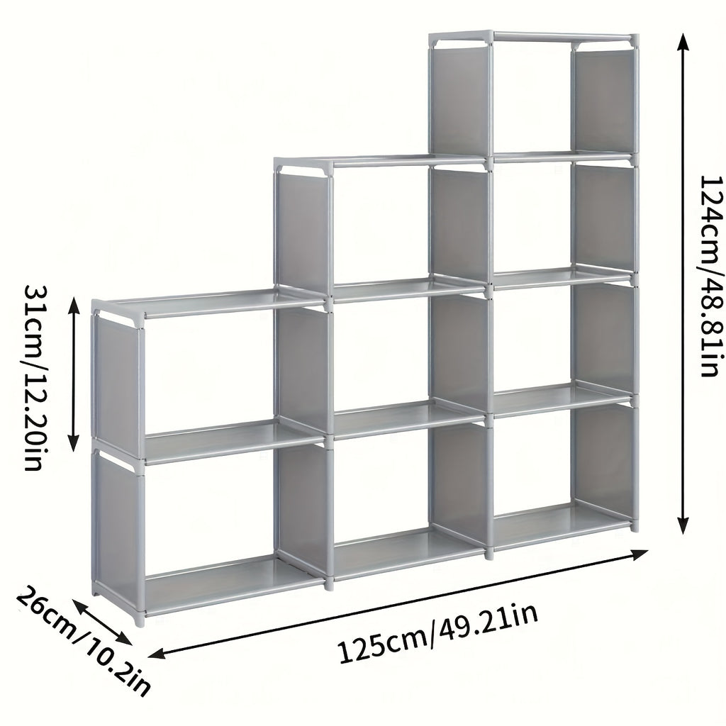 Versatile And Straightforward Bookshelf - Quick to Put Together, Compact Design, Ideal for Home Offices, Student Housing, And Rented Flats
