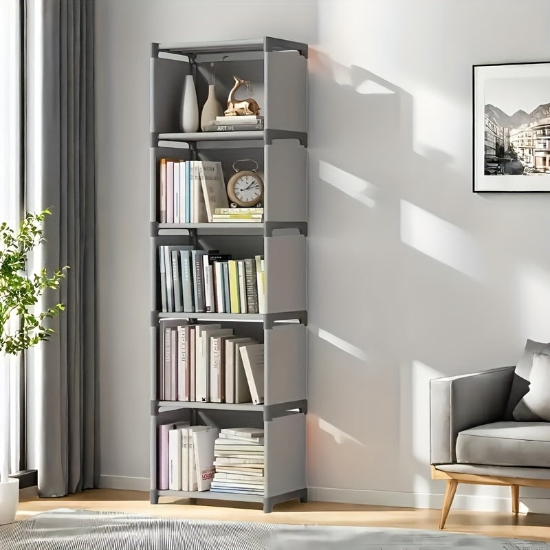 Home Simple Bookshelf Home Simple Bookshelf, Student Small Bookshelf, Desktop Office Bookshelf, Rental House Storage Rack, Dormitory Luggage Rack, Bedside Bedroom Floor To Floor Shelf