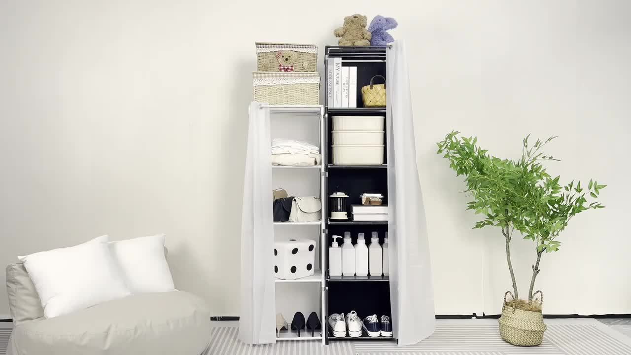 A Straightforward Bookshelf for The Office That Is Easy to Put Together, Saves Space, And Can Store Books, Clothing, And More.