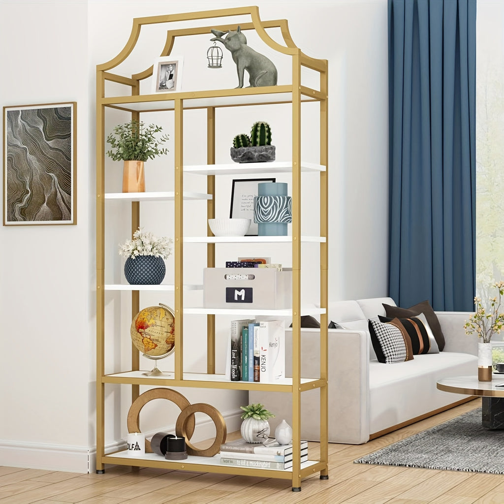 Lux 8-Shelf Open Bookshelf, 70.87\
