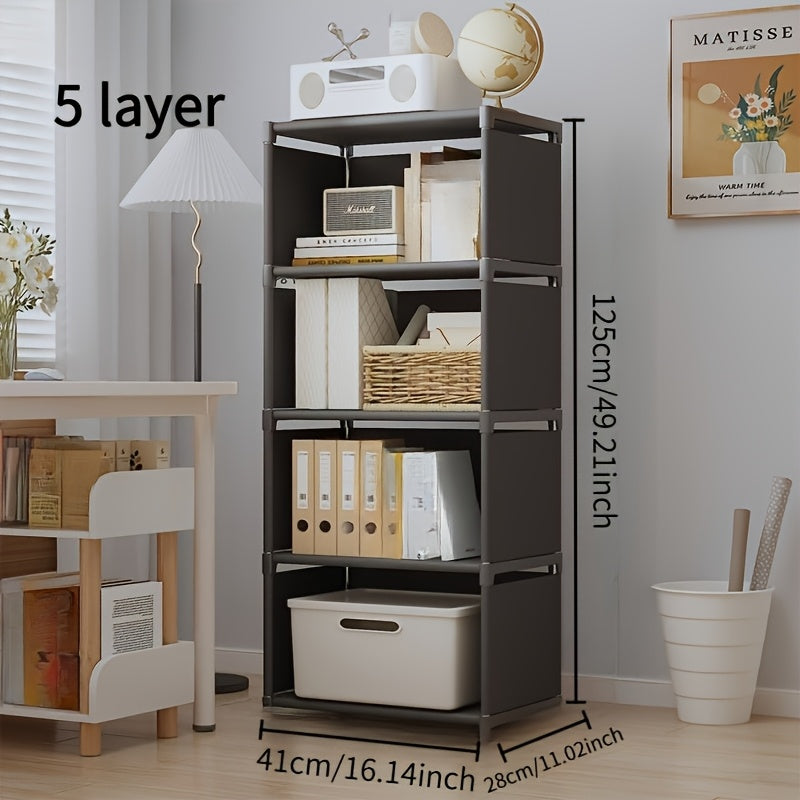 Home Simple Bookshelf Home Simple Bookshelf, Student Small Bookshelf, Desktop Office Bookshelf, Rental House Storage Rack, Dormitory Luggage Rack, Bedside Bedroom Floor To Floor Shelf