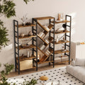 A Spacious Wooden Bookcase Measuring 70.9\