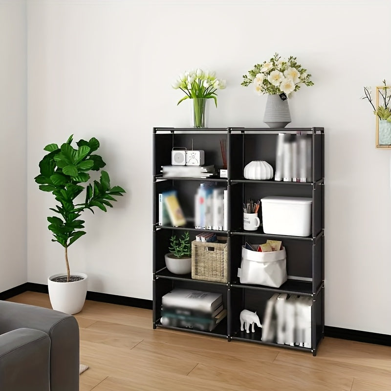 A Straightforward Bookshelf for The Office That Is Easy to Put Together, Saves Space, And Can Store Books, Clothing, And More.